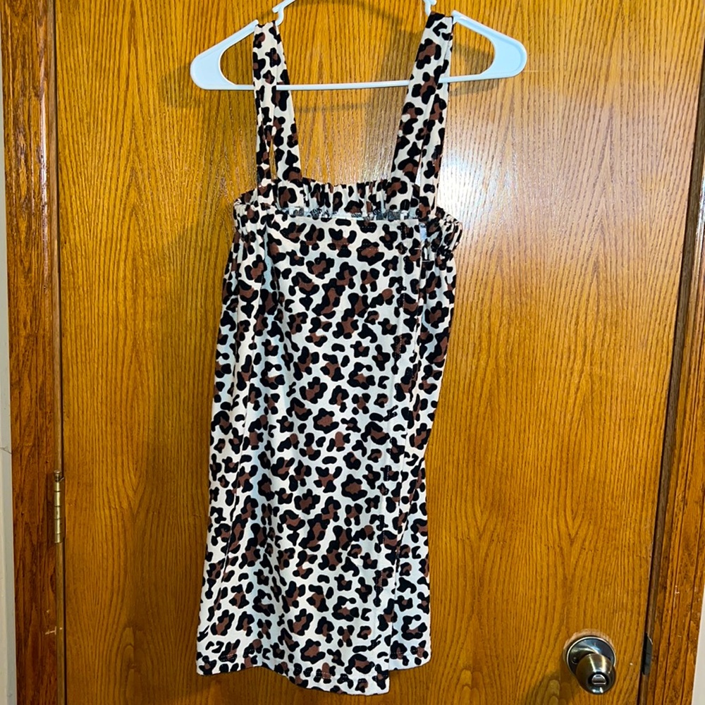 Cheetah swim/ bath cover up